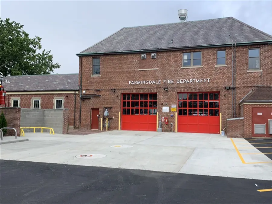 dumpster guard at Farmingdale FD