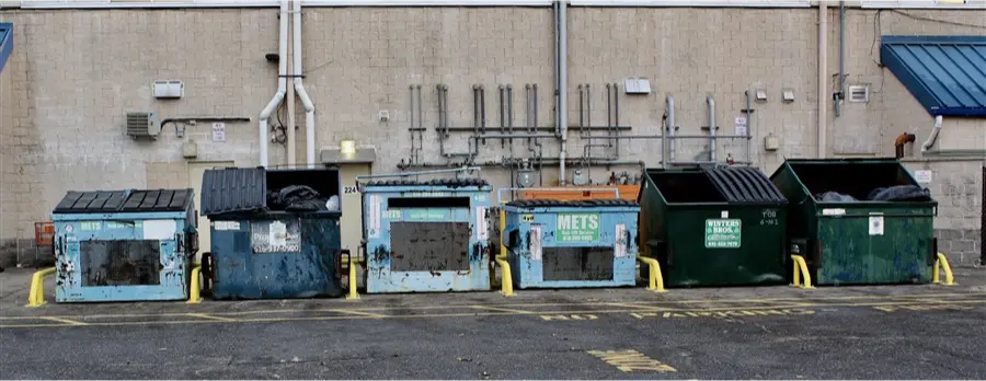 dumpster guards in use